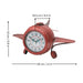 Model Clock - Vintage Fighter Plane Shaped clock - Red - eazy wagon