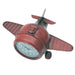 Model Clock - Vintage Fighter Plane Shaped clock - Red - eazy wagon