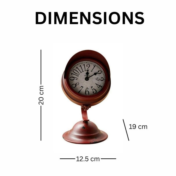 Model Clock - Vintage Spotlight clock - Red - eazy wagon