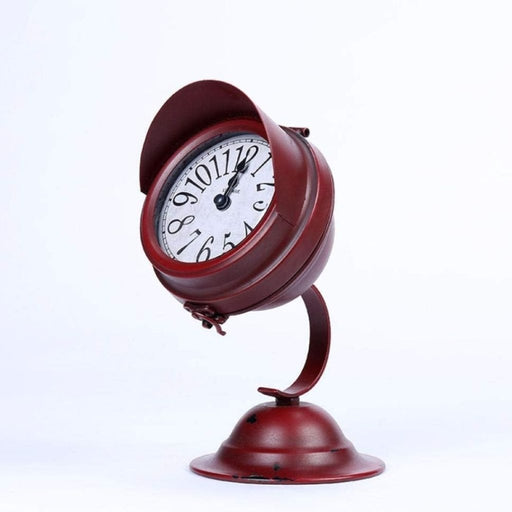 Model Clock - Vintage Spotlight clock - Red - eazy wagon