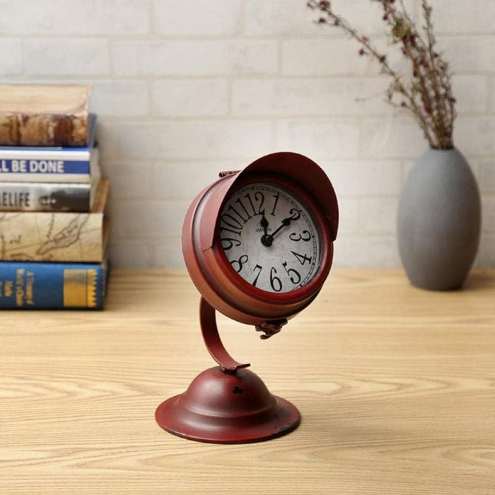 Model Clock - Vintage Spotlight clock - Red - eazy wagon