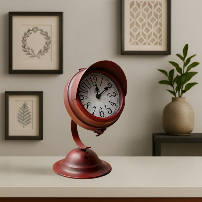 Model Clock - Vintage Spotlight clock - Red - eazy wagon