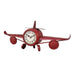 Model Clock - Vintage Wingplane clock - Red - eazy wagon