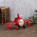 Model Clock - Vintage Wingplane clock - Red - eazy wagon