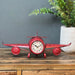 Model Clock - Vintage Wingplane clock - Red - eazy wagon