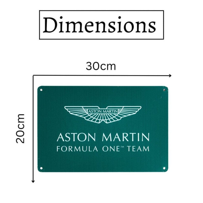 Number Plates Big Wall Sign – Aston Martin Formula One Team - eazy wagon