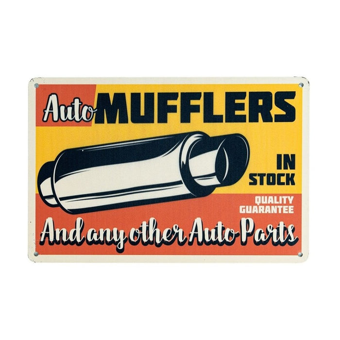 Number Plates Big Wall Sign – Auto Mufflers - eazy wagon