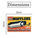 Number Plates Big Wall Sign – Auto Mufflers - eazy wagon