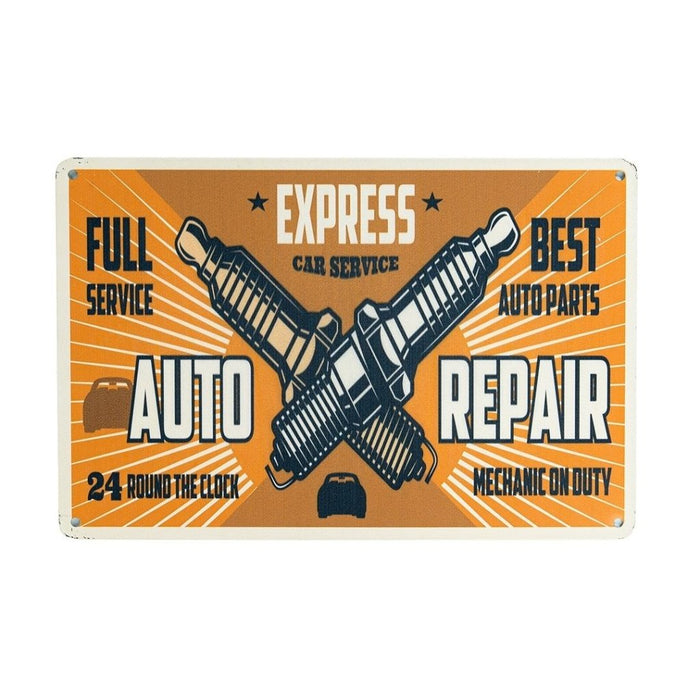 Number Plates Big Wall Sign – Auto Repair – Express Car Service - eazy wagon