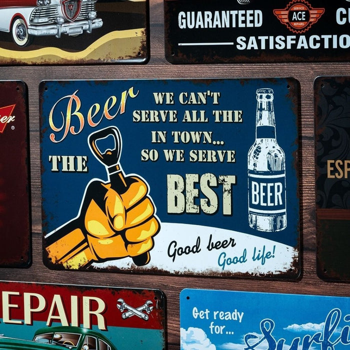 Number Plates Big Wall Sign – Beer The Best - eazy wagon