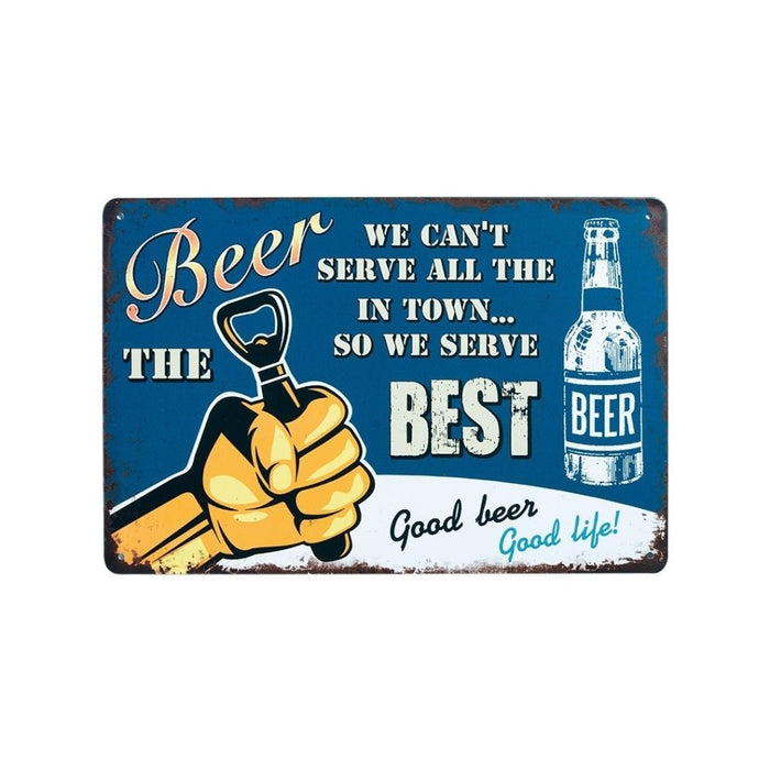 Number Plates Big Wall Sign – Beer The Best - eazy wagon