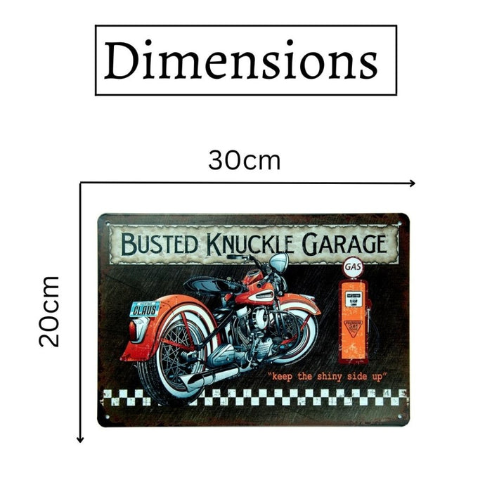 Number Plates Big wall sign - Busted Knuckle Garage - eazy wagon
