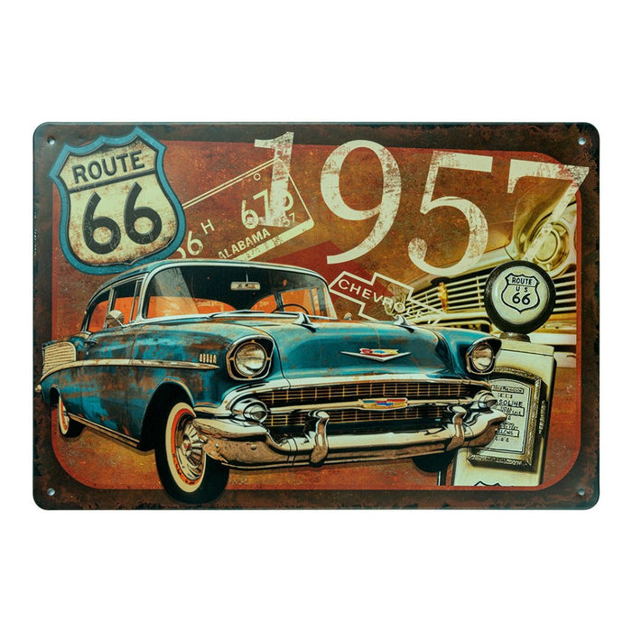 Number Plates Big wall sign - Chevrolet 1957 - eazy wagon