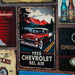 Number Plates Big Wall Sign – Chevrolet Bel Air 1955 - eazy wagon