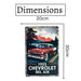 Number Plates Big Wall Sign – Chevrolet Bel Air 1955 - eazy wagon