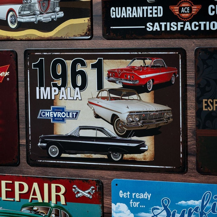 Number Plates Big Wall Sign – Chevrolet Impala 1961 - eazy wagon