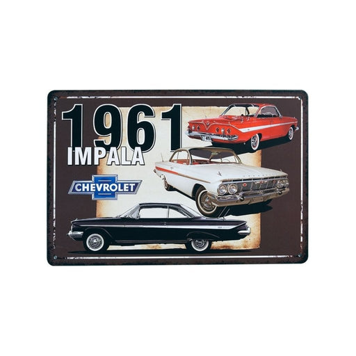 Number Plates Big Wall Sign – Chevrolet Impala 1961 - eazy wagon