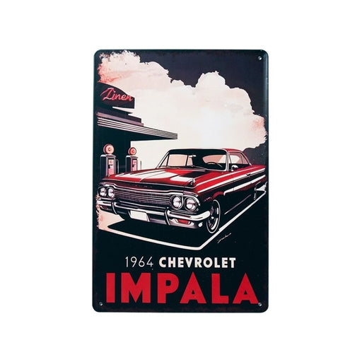 Number Plates Big Wall Sign – Chevrolet Impala 1964 - eazy wagon
