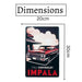 Number Plates Big Wall Sign – Chevrolet Impala 1964 - eazy wagon