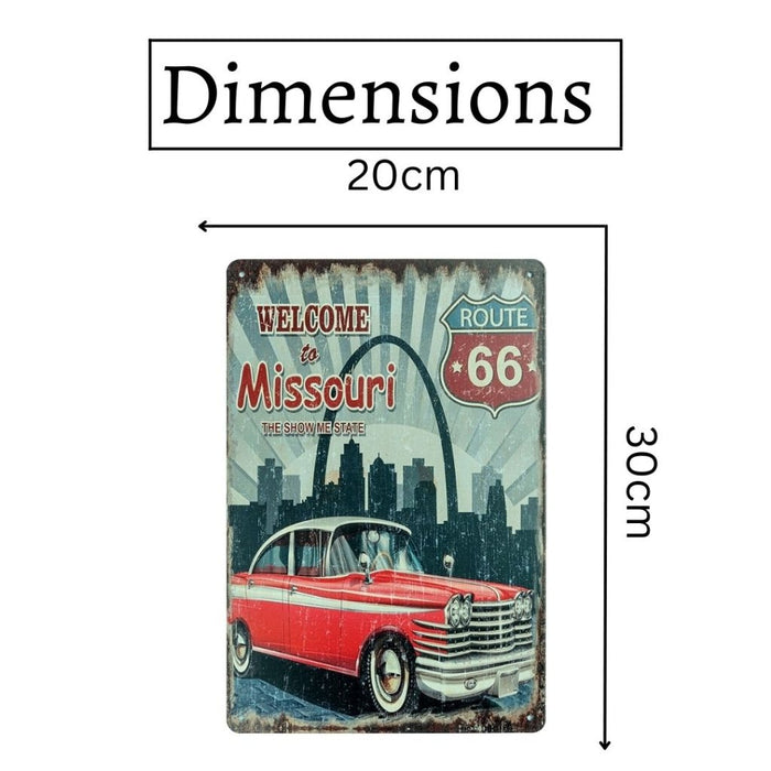 Number Plates Big wall sign - Chevrolet Welcome To Missouri - eazy wagon