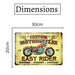 Number Plates Big wall sign - Custom Motorcycles - eazy wagon