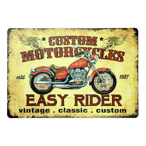 Number Plates Big wall sign - Custom Motorcycles - eazy wagon