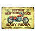 Number Plates Big wall sign - Custom Motorcycles - eazy wagon