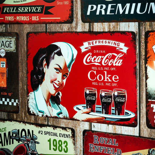 Number Plates Big wall sign - Drink C cola - eazy wagon