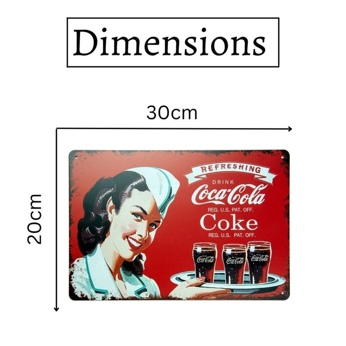 Number Plates Big wall sign - Drink C cola - eazy wagon