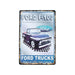 Number Plates Big Wall Sign – Ford F - 100 Classic Truck - eazy wagon