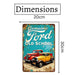 Number Plates Big Wall Sign – Ford Old School - eazy wagon