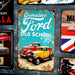 Number Plates Big Wall Sign – Ford Old School - eazy wagon