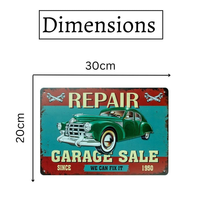 Number Plates Big wall sign - Ford Repair Garage Sale - eazy wagon