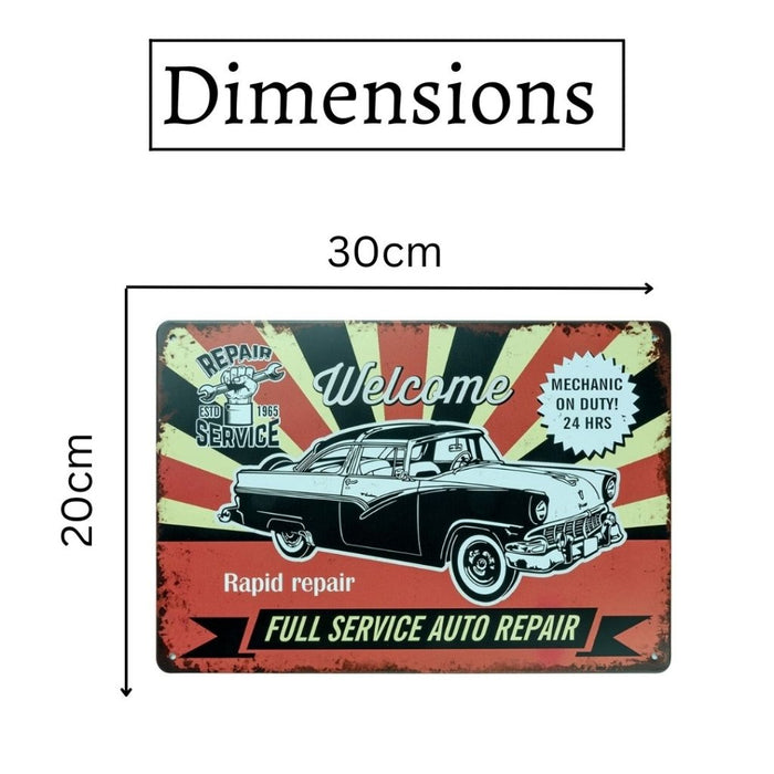 Number Plates Big wall sign - Ford Repair Service - eazy wagon