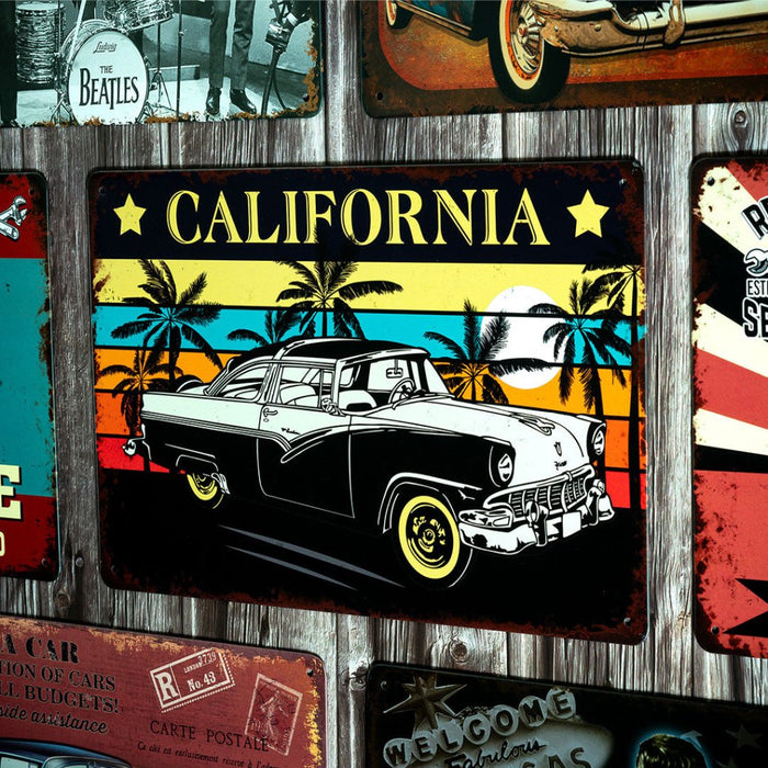 Number Plates Big wall sign - Ford Victoria 1956 California - eazy wagon