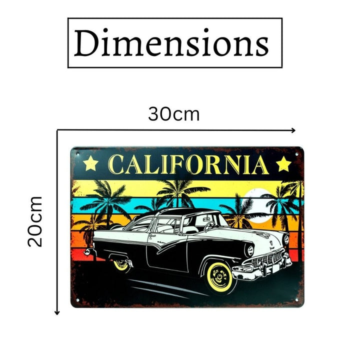 Number Plates Big wall sign - Ford Victoria 1956 California - eazy wagon