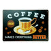 Number Plates Big wall sign - Fresh Coffee - eazy wagon