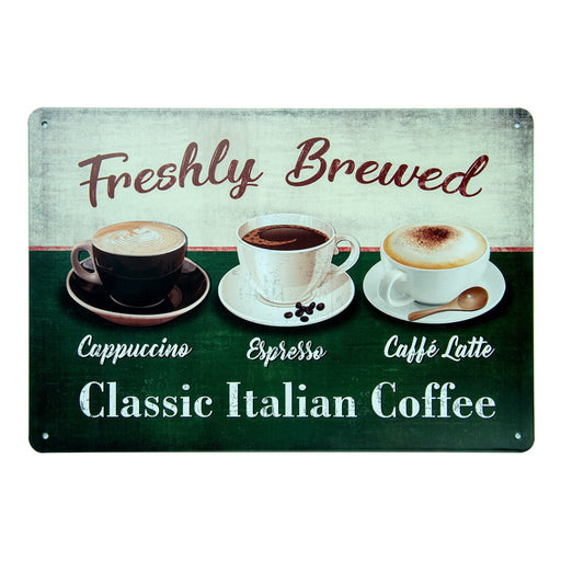 Number Plates Big wall sign - Freshly Brewed Coffee - eazy wagon