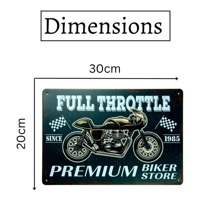 Number Plates Big wall sign - Full Throttle Since 1985 - eazy wagon