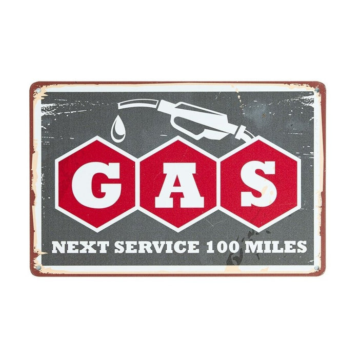 Number Plates Big Wall Sign – GAS Next Service 100 Miles - eazy wagon
