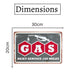 Number Plates Big Wall Sign – GAS Next Service 100 Miles - eazy wagon