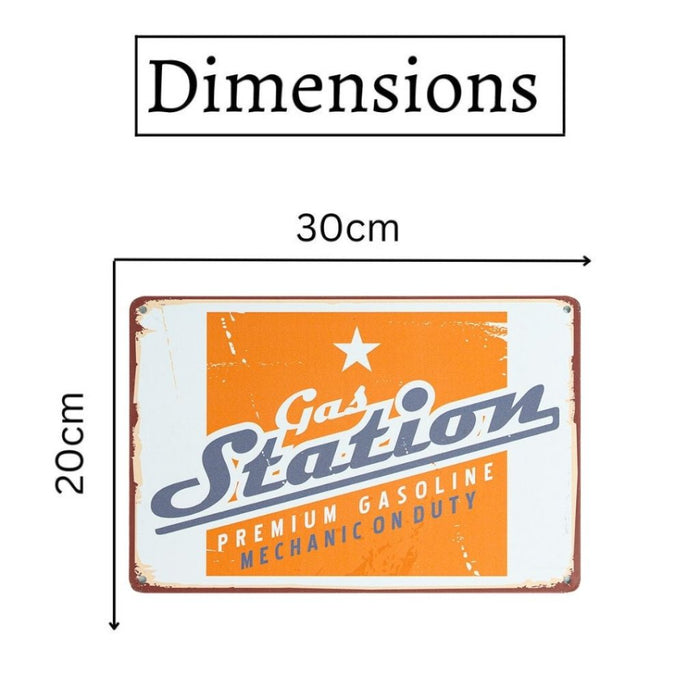 Number Plates Big Wall Sign – Gas Station - eazy wagon