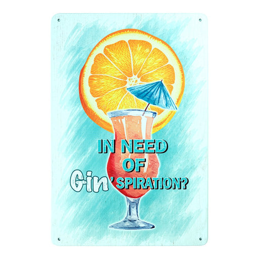 Number Plates Big wall sign - Gin'spiration - eazy wagon