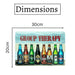 Number Plates Big wall sign - Group Therapy Bottles - eazy wagon