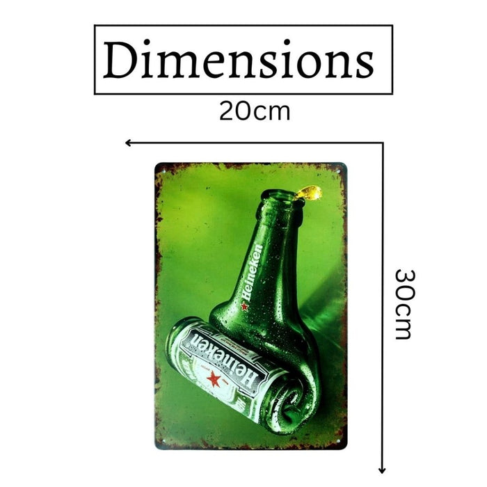 Number Plates Big wall sign - Heine Bottle Rolled - eazy wagon