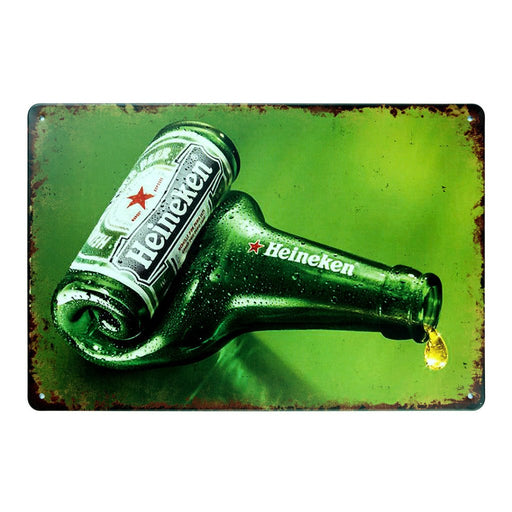 Number Plates Big wall sign - Heine Bottle Rolled - eazy wagon