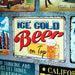 Number Plates Big wall sign - Ice Cold Beer On Tap - eazy wagon