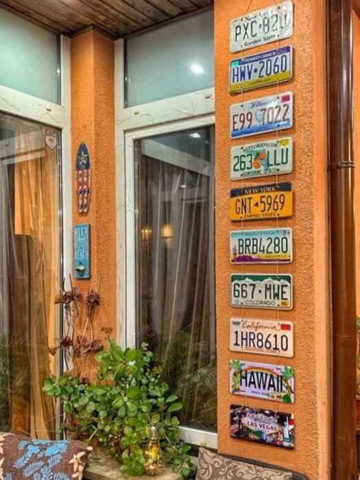 Number Plates Big wall sign - Ice Cold Beer On Tap - eazy wagon