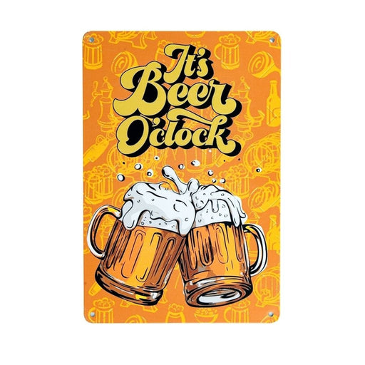 Number Plates Big Wall Sign – It’s Beer O’clock - eazy wagon