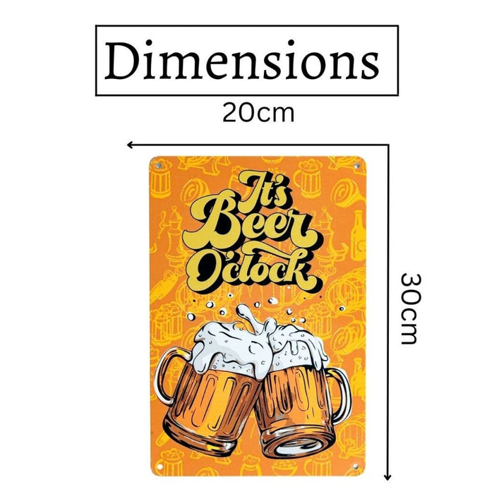 Number Plates Big Wall Sign – It’s Beer O’clock - eazy wagon